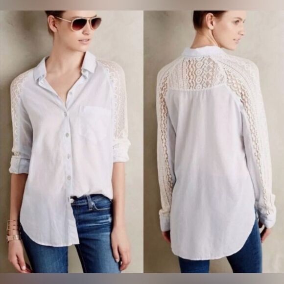 HOLDING HORSES Tops - Anthropologie Holding Horses Buttondown Shirt